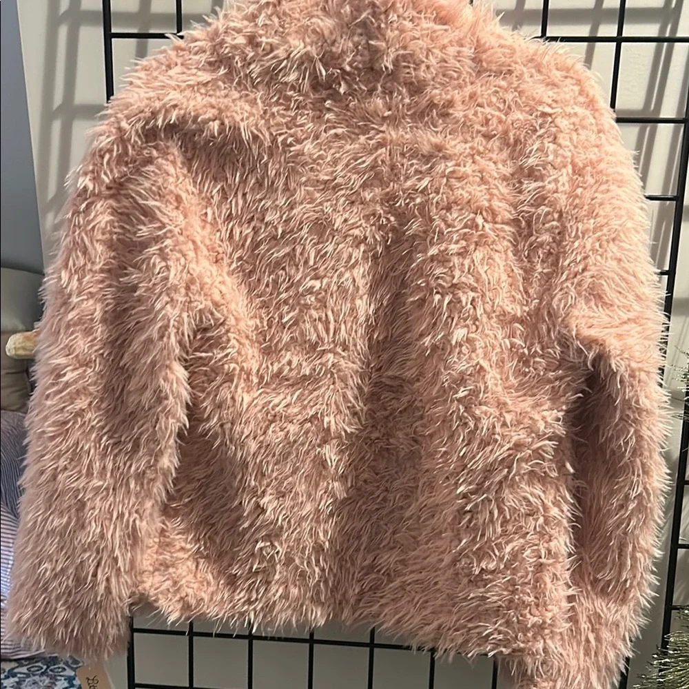 Women's Pink Faux Fur‎ Jacket